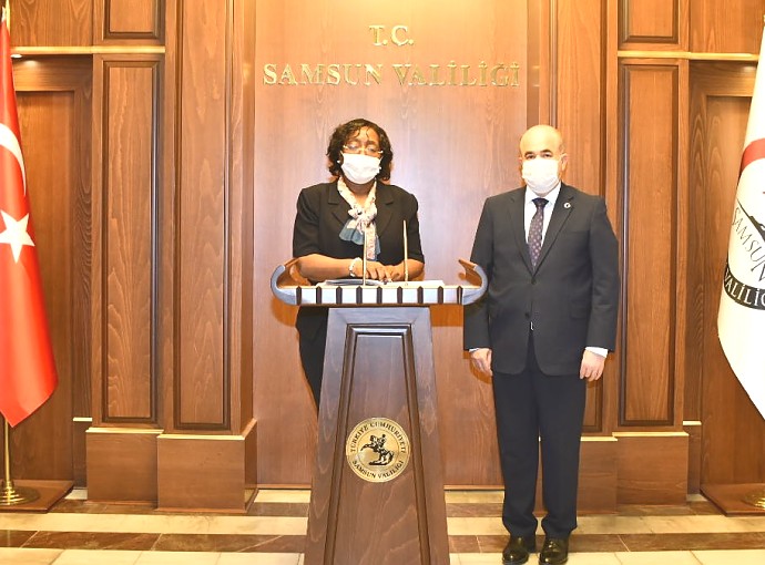 Ambassador Kiondo together with the Governor of Samsun Dr. Dağlı