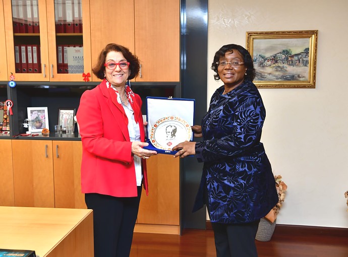 Ambassador met with the Vice Rector of Istanbul Culture University Prof. Dr. Nihal Sarier at Istanbul Culture University on March 10, 2020.