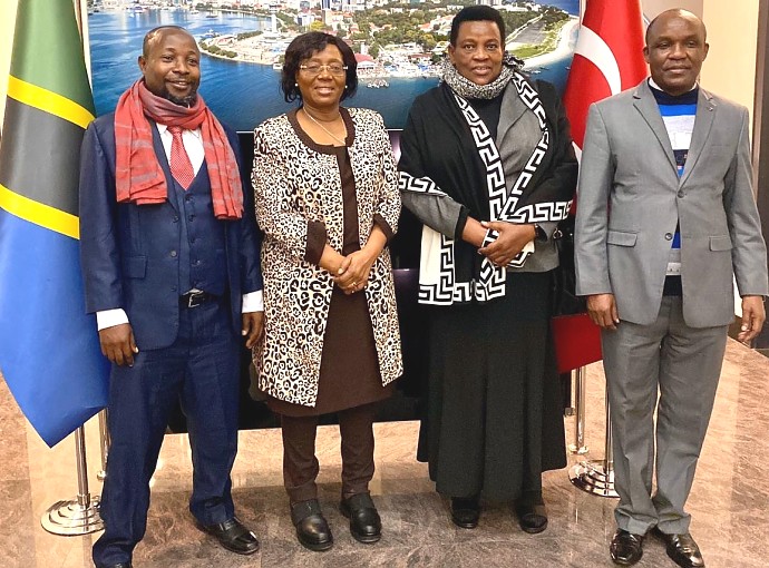Ambassador Elizabeth Kiondo with the Tanzania Judiciary Delegation at the Embassy of the United Republic of Tanzania.