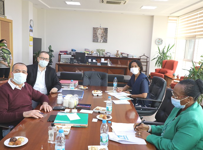 Ambassador Prof. Kiondo at the meeting with Board Members of Sulfert Company at Company's Headquarter Izmir.