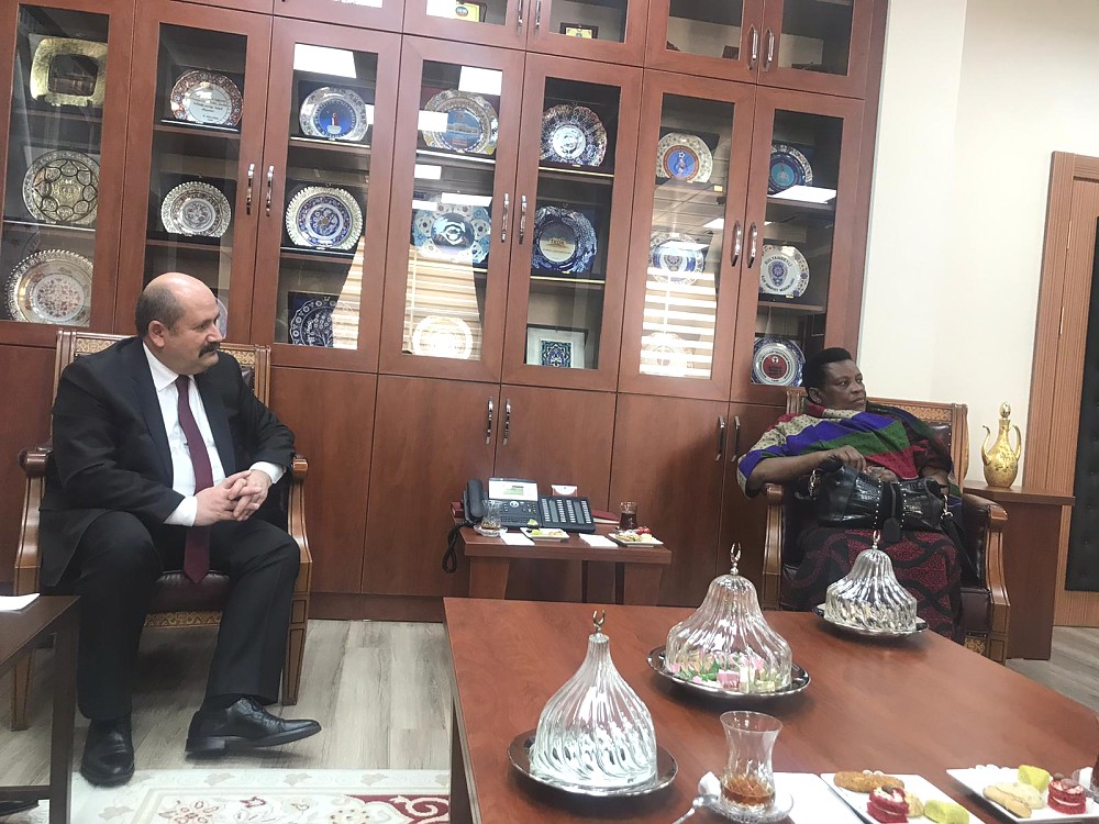 Hon. Stella Esther Mgasha  with the Chief Prosecutor of the Ankara Court Mr. Huseyin Cınar.