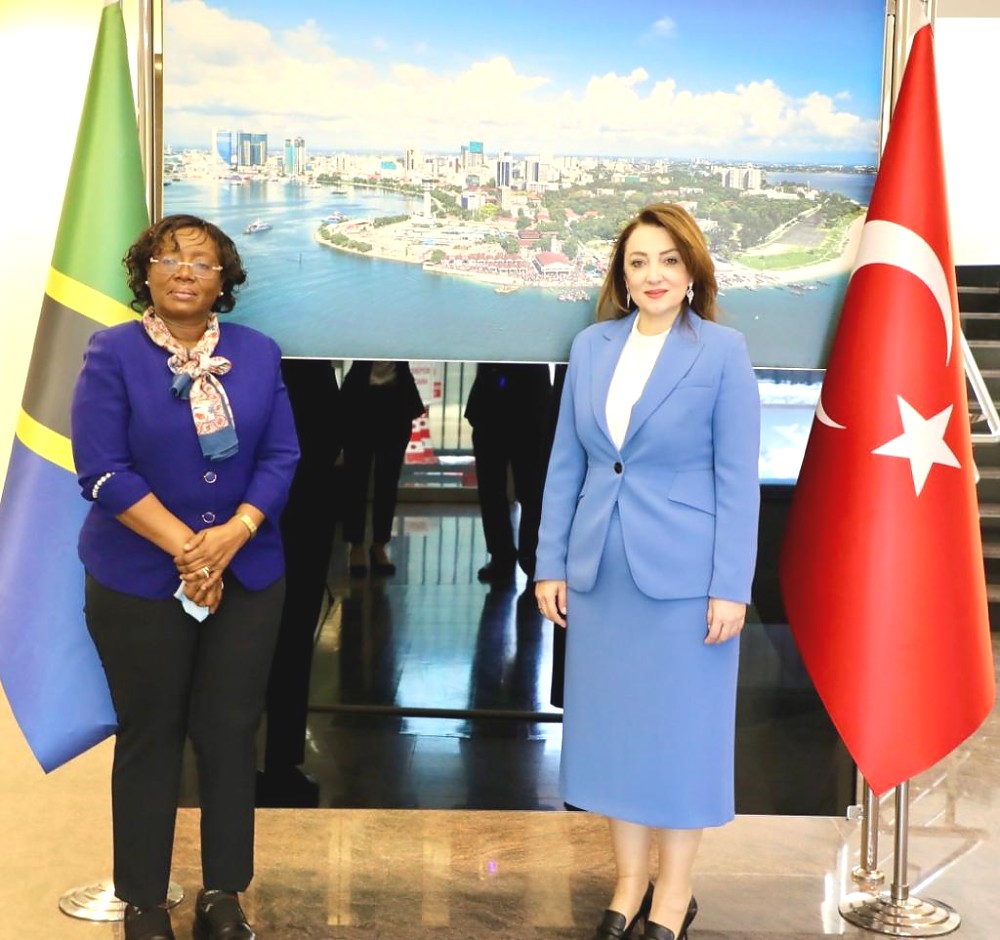 H.E Prof. Elizabeth Kiondo with ULUSKON Chairwomen Ms. Atasoy at the Embassy.