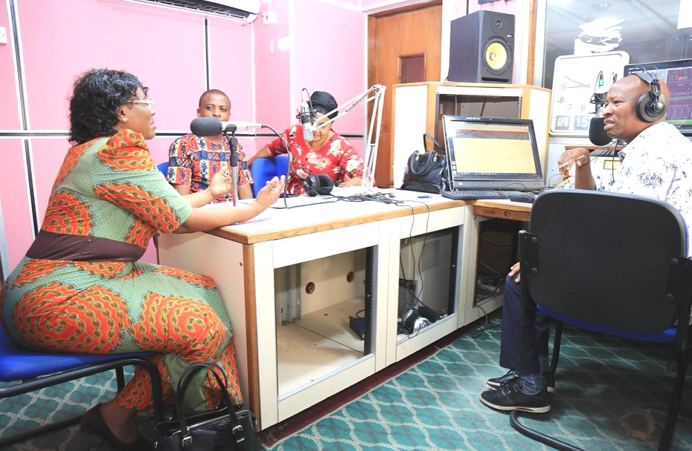 Ambassador Prof. Kiondo at Uhuru Fm to talk about business and investment opportunities in Tanzania.