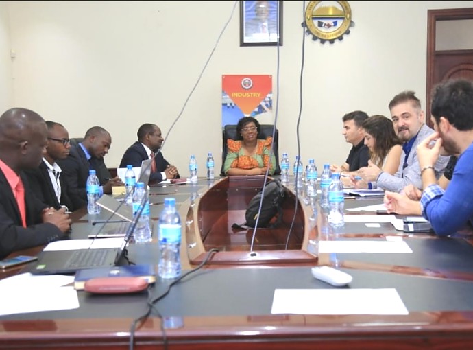 Ambassador Prof. Elizabeth Kiondo along with the investors from Turkey at a meeting with stakeholders from Tanzania.